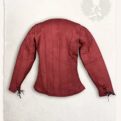 Mytholon 15th Century Gambeson Aulber, Burgundy Canvas -Viking Clothing Shop 15th century gambeson aulber burgundy canvas 3
