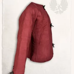 Mytholon 15th Century Gambeson Aulber, Burgundy Canvas -Viking Clothing Shop 15th century gambeson aulber burgundy canvas 5