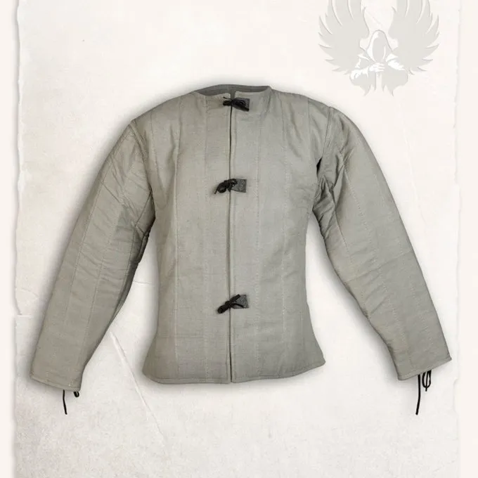 Mytholon 15th Century Gambeson Aulber, Cream Canvas 3 Mytholon 15th Century Gambeson Aulber, Cream Canvas