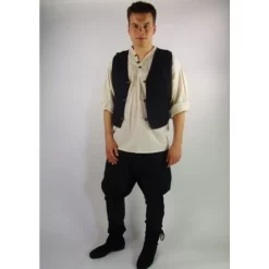 Leonardo Carbone 17th Century Doublet With Buttons, Cream