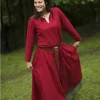 Epic Armoury Basic Dress, Dark Red/brown -Viking Clothing Shop basic dress dark red brown
