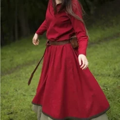 Epic Armoury Basic Dress, Dark Red/brown 11 Epic Armoury Basic Dress, Dark Red/brown -Viking Clothing Shop basic dress dark red brown 4