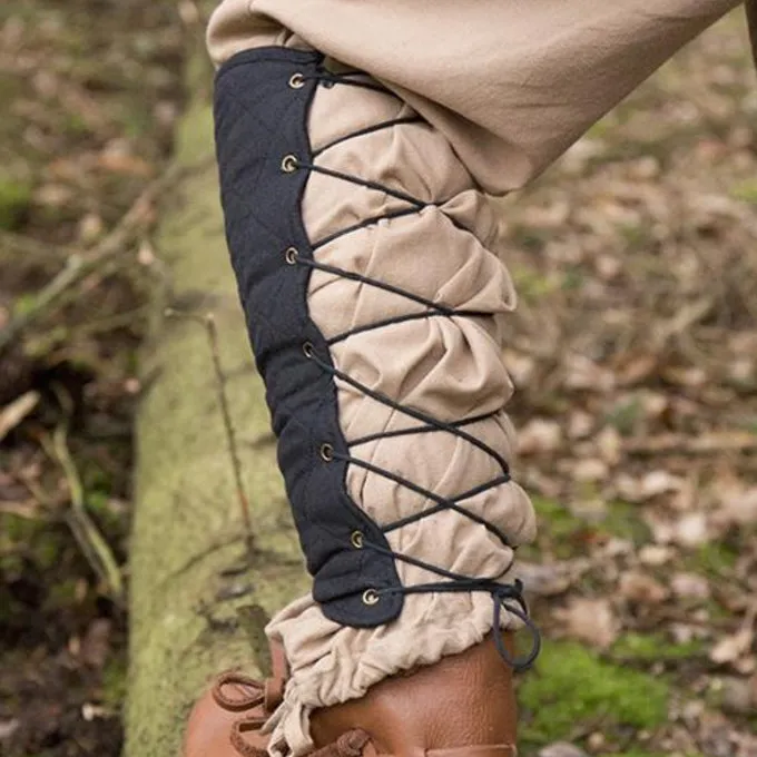 Epic Armoury Black Gambeson Greaves, Pair 4 Epic Armoury Black Gambeson Greaves, Pair - Image 2