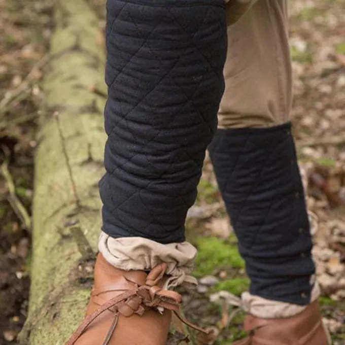 Epic Armoury Black Gambeson Greaves, Pair 3 Epic Armoury Black Gambeson Greaves, Pair