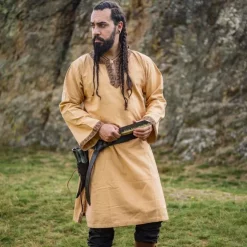Viking Clothing Shop -Viking Clothing Shop celtic tunic finn honey brown 1