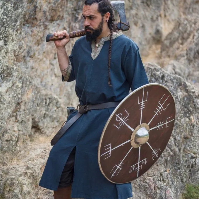 Leonardo Carbone Celtic Tunic, Short Sleeves, Blue 4 Leonardo Carbone Celtic Tunic, Short Sleeves, Blue - Image 2