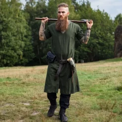 Viking Clothing Shop -Viking Clothing Shop celtic tunic short sleeves green 1