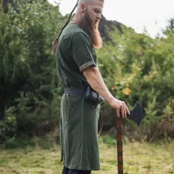 Leonardo Carbone Celtic Tunic, Short Sleeves, Green -Viking Clothing Shop celtic tunic short sleeves green 3