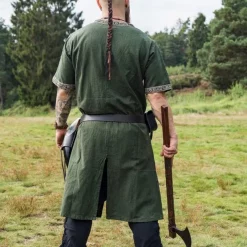 Leonardo Carbone Celtic Tunic, Short Sleeves, Green -Viking Clothing Shop celtic tunic short sleeves green 4