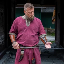 Viking Clothing Shop -Viking Clothing Shop celtic tunic short sleeves red 1