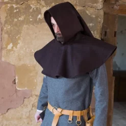 Burgschneider Chaperon Cucullus (brown) -Viking Clothing Shop chaperon cucullus brown 3