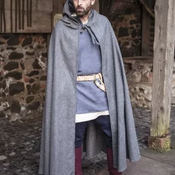 Burgschneider Cloak Hibernus, Grey 11 Burgschneider Cloak Hibernus, Grey -Viking Clothing Shop cloak hibernus grey 3