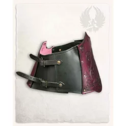 Mytholon Corset Isolde With Flowers, Red-black -Viking Clothing Shop corset isolde with flowers red black 3