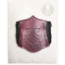 Mytholon Corset Isolde With Flowers, Red-black -Viking Clothing Shop corset isolde with flowers red black 5