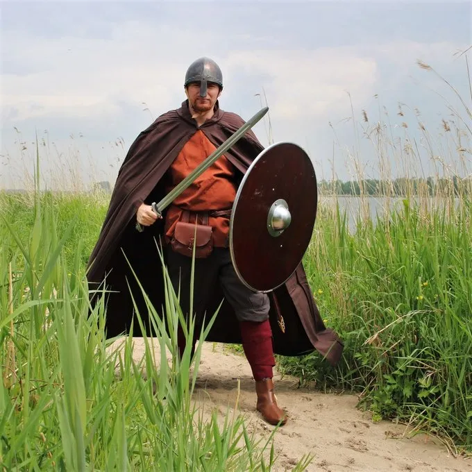 Leonardo Carbone Cotton Cloak, Dark Brown 4 Leonardo Carbone Cotton Cloak, Dark Brown - Image 2