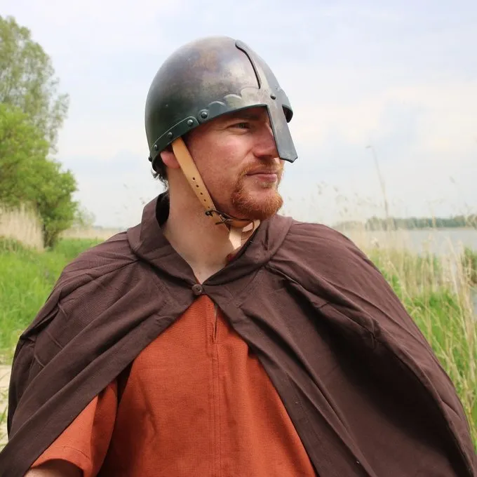 Leonardo Carbone Cotton Cloak, Dark Brown 6 Leonardo Carbone Cotton Cloak, Dark Brown - Image 4