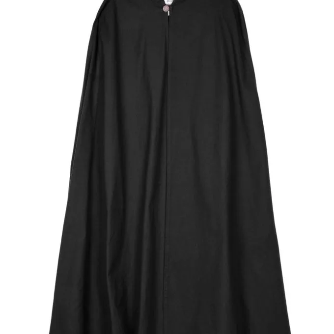 Cotton Cloak Ellyn, Black 6 Cotton Cloak Ellyn, Black - Image 4