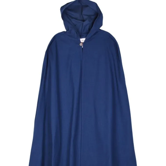 Cotton Cloak Ellyn, Blue 3 Cotton Cloak Ellyn, Blue