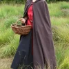 Cotton Cloak Ellyn, Brown 2 Cotton Cloak Ellyn, Brown -Viking Clothing Shop cotton cloak ellyn brown