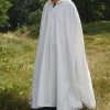 Cotton Cloak Ellyn, White -Viking Clothing Shop cotton cloak ellyn white