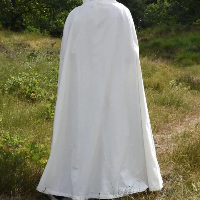 Cotton Cloak Ellyn, White 5 Cotton Cloak Ellyn, White - Image 3
