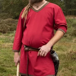 Dark Red Viking Tunic