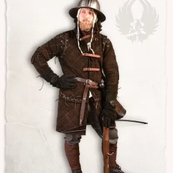 Mytholon Gambeson Arthur Suede Leather Complete Set Brown 11 Mytholon Gambeson Arthur Suede Leather Complete Set Brown -Viking Clothing Shop gambeson arthur suede leather complete set brown 3