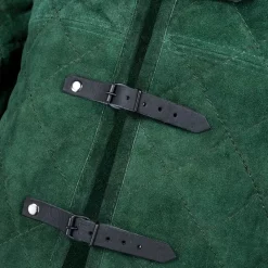 Mytholon Gambeson Arthur Suede Leather Complete Set Green -Viking Clothing Shop gambeson arthur suede leather complete set green 2