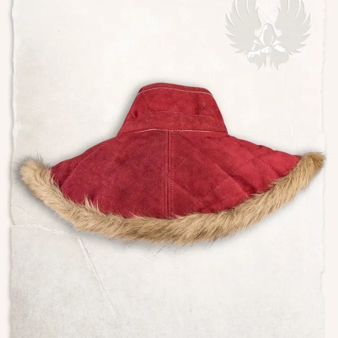 Mytholon Gambeson Collar Nimue Suede Leather Burgundy 4 Mytholon Gambeson Collar Nimue Suede Leather Burgundy - Image 2