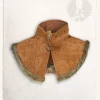 Mytholon Gambeson Collar Nimue Suede Leather Light Brown -Viking Clothing Shop gambeson collar nimue suede leather light brown