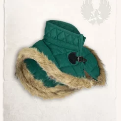 Mytholon Gambeson Collar Nimue Wool Green -Viking Clothing Shop gambeson collar nimue wool green 3