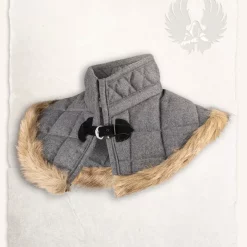 Mytholon Gambeson Collar Nimue Wool Grey 9 Mytholon Gambeson Collar Nimue Wool Grey -Viking Clothing Shop gambeson collar nimue wool grey 2