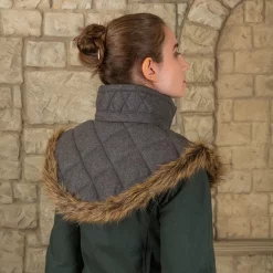 Mytholon Gambeson Collar Nimue Wool Grey 11 Mytholon Gambeson Collar Nimue Wool Grey -Viking Clothing Shop gambeson collar nimue wool grey 4
