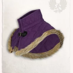 Mytholon Gambeson Collar Nimue Wool Lilac -Viking Clothing Shop gambeson collar nimue wool lilac 2