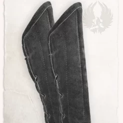 Mytholon Gambeson Greaves Leopold Suede Leather Black