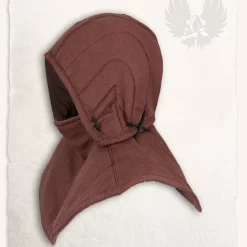 Mytholon Gambeson Hood And Collar Aulber Brown 7 Mytholon Gambeson Hood And Collar Aulber Brown -Viking Clothing Shop gambeson hood and collar aulber brown 2