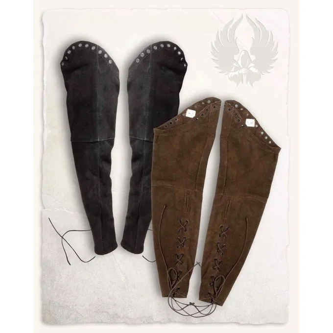 Mytholon Garen Gambeson Sleeves, Black Leather 4 Mytholon Garen Gambeson Sleeves, Black Leather - Image 2