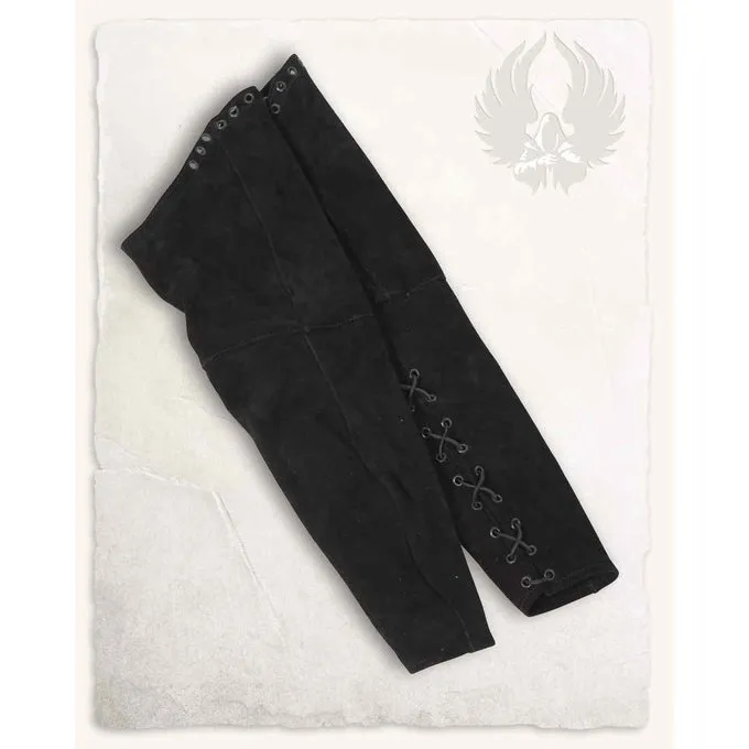 Mytholon Garen Gambeson Sleeves, Black Leather 3 Mytholon Garen Gambeson Sleeves, Black Leather