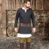Burgschneider Herringbone Tunic Tyr, Black 2 Burgschneider Herringbone Tunic Tyr, Black -Viking Clothing Shop herringbone tunic tyr black