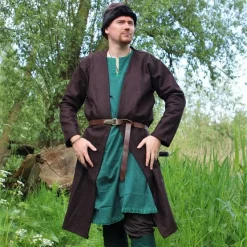 Leonardo Carbone Kaftan Gustav, Brown -Viking Clothing Shop kaftan gustav brown 1