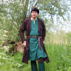 Leonardo Carbone Kaftan Gustav, Brown -Viking Clothing Shop kaftan gustav brown 2