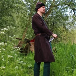 Leonardo Carbone Kaftan Gustav, Brown -Viking Clothing Shop kaftan gustav brown 3