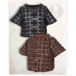 Mytholon Leather Armor Berengar, Brown -Viking Clothing Shop leather armor berengar brown 2