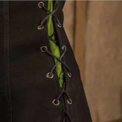 Mytholon Leather Dress Freya, Black -Viking Clothing Shop leather dress freya black 2