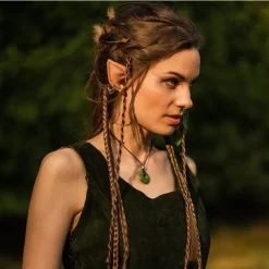 Mytholon Leather Dress Lunette, Green 8 Mytholon Leather Dress Lunette, Green -Viking Clothing Shop leather dress lunette green 1