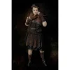Mytholon Leather Gambeson Skirt Tenebra, Brown -Viking Clothing Shop leather gambeson skirt tenebra brown
