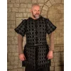 Mytholon Leather Tassets Berengar, Black -Viking Clothing Shop leather tassets berengar black