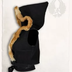 Mytholon Leather Top Jetta, Black -Viking Clothing Shop leather top jetta black 2