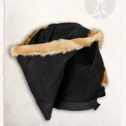 Mytholon Leather Top Jetta, Black -Viking Clothing Shop leather top jetta black 4