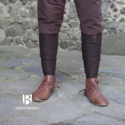 Burgschneider Leg Wrappings Aki, Brown -Viking Clothing Shop leg wrappings aki brown 2